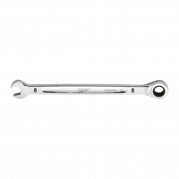 Гаечный ключ рожково-накидной с трещоткой в накидной части Milwaukee MAX BITE 8 мм  (Арт. 4932471501)