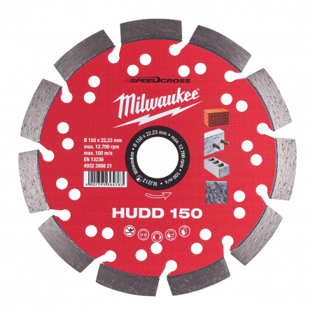 Алмазный диск скоростной Milwaukee Speedcross HUDD 150 мм  (Арт. 4932399821)