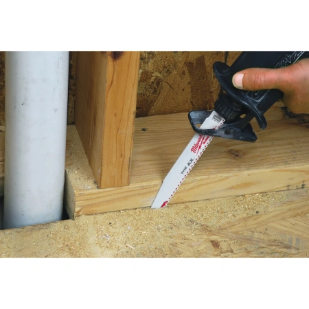 Полотно для сабельной пилы, демонтажное по дереву, дереву с гвоздями, пластику Milwaukee THE AX 230 мм/ шаг зуба 5 мм (5 шт)  (Арт. 48005026)