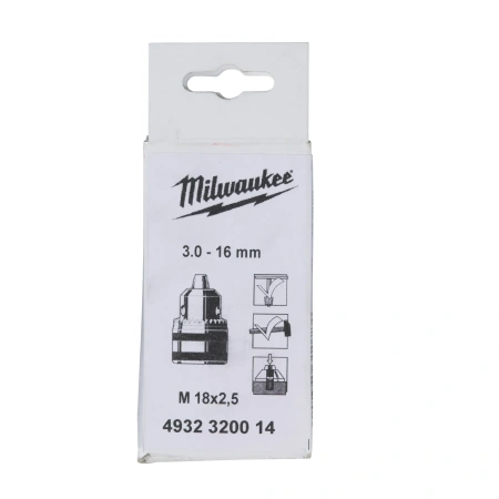 Ключевой патрон Milwaukee посадка M18 x 2.5 (3.0-16 мм)   (Арт. 4932320014)