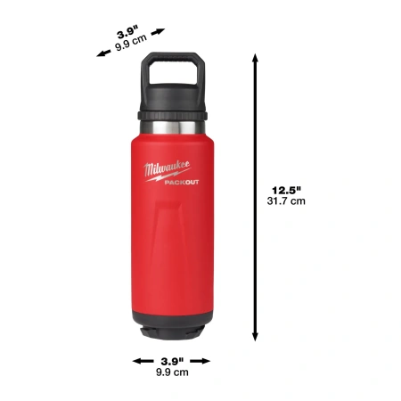 Термос красный Milwaukee PACKOUT CHUG LID 1065 мл (Арт. 4932493467)