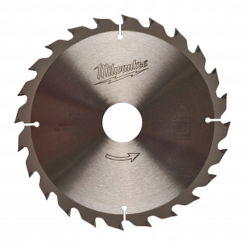 Пильный диск Milwaukee для циркулярной пилы по дереву 165x30x1,8 24 зуба  (Арт. 4932399909)