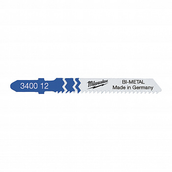 Пилка для лобзика по металлу стандартное Milwaukee T 118 BF длинна 55 мм / шаг зуба 2 мм (5 шт)  (Арт. 4932340012)