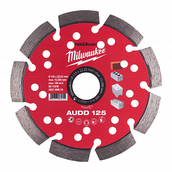 Алмазный диск скоростной Milwaukee Speedcross AUDD 125 мм  (Арт. 4932399824)
