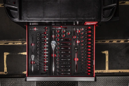 Набор метрических головок с воротком Milwaukee 1/4'' (28 предметов) в ложементе (Арт. 4932479824)