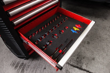 Тележка инструментальная с инструментом с ящиками 78 см/7пол. (458 предм. с э/инструментом) (Арт. 4932493817)