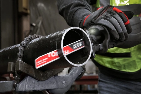 Полотно для сабельной пилы по металлу и чугуну с твердосплавными зубьями Milwaukee THE TORCH NITRUS CARBIDE 230 мм/ шаг зуба 3.17 мм (1 шт) (экоупак.) (замена для 48005262) (Арт. 48475262)