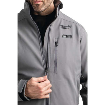 Куртка серая с подогревом Milwaukee M12 HJ GREY5-0 (L) (Арт.4933478974)