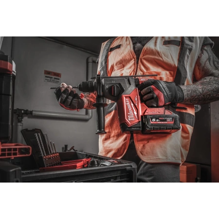 Аккумуляторный 4-х режимный SDS-Plus перфоратор со съемным патроном FIXTEC Milwaukee M18 ONE FHX-0 FUEL ONE-KEY (Арт. 4933478502)