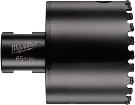 Алмазное корончатое сверло для сухого сверления Milwaukee Diamond Max 65 мм / хвостовик M14 (Арт. 4932498361)