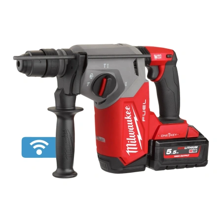 Аккумуляторный 4-х режимный SDS-Plus перфоратор со съемным патроном FIXTEC Milwaukee M18 ONE FHX-552X FUEL ONE-KEY (Арт. 4933478504)