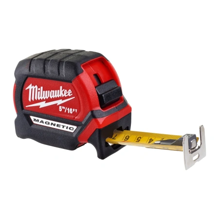 Рулетка магнитная Milwaukee Magnetic GEN III 5м-16фт / ширина 27мм  (замена для 48227216) (Арт. 4932464602)
