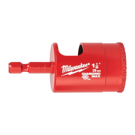 Алмазное корончатое сверло для мокрого сверления Milwaukee Diamond Max 29 мм / хвостовик 1/4'' Hex (Арт. 4932498351)