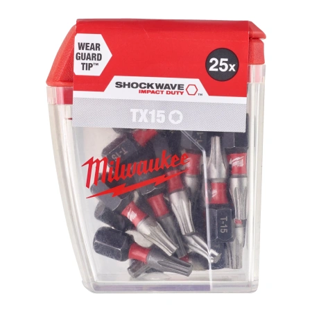 Биты для шуруповерта Milwaukee Shockwave IMPACT DUTY™ TX15 Х 25 мм (25 шт)  (Арт. 4932430873)