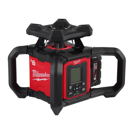 Аккумуляторный ротационный лазерный нивелир с красным лучом Milwaukee M18 RLOHV1200-501C (Арт. 4933493204)