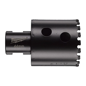 Алмазное корончатое сверло для сухого сверления Milwaukee Diamond Max 44 мм / хвостовик M14 (Арт. 4932478282)