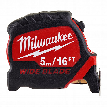 Рулетка Milwaukee Премиум с широким полотном  5м-16фт / ширина 33 мм (футовая)  (Арт. 4932471817)