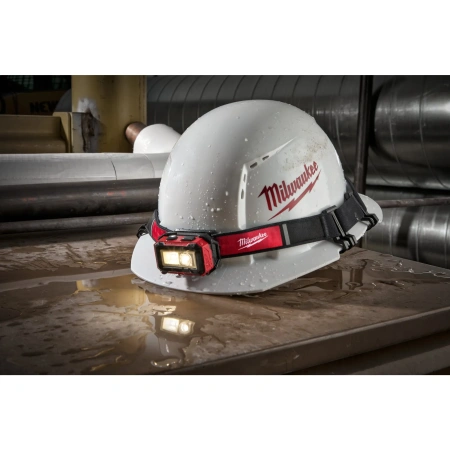 Аккумуляторный налобный, светодиодный фонарь, заряжаемый через USB Milwaukee IRHL-450 (Арт. 4933478587)