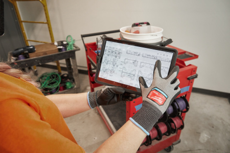 Перчатки полиуретановые Milwaukee Hi-Dex с защитой от минимальных рисков, уровень защиты B/2, размер M/8 (12 пар) (Арт. 4932480507)