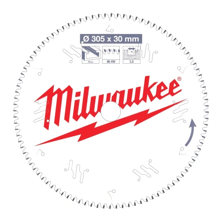 Пильный диск Milwaukee для торцовочной пилы по металлу и пластику 305x30x3,0 96 зубов  (замена для 4932352143) (Арт. 4932471323)