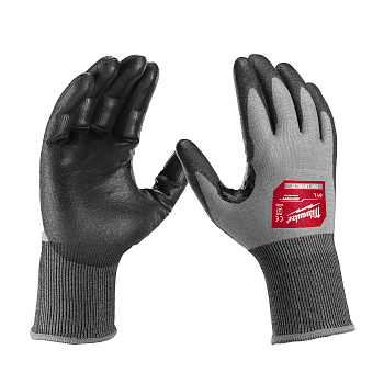 Перчатки полиуретановые Milwaukee Hi-Dex с защитой от минимальных рисков, уровень 4, размер M/8 (Арт. 4932480502)