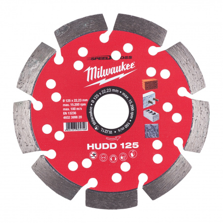 Алмазный диск скоростной Milwaukee Speedcross HUDD 125 мм  (Арт. 4932399820)