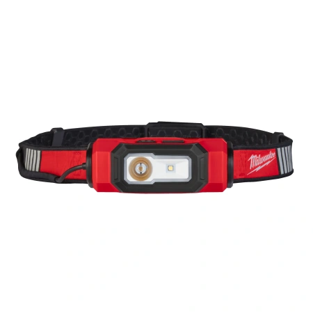 Аккумуляторный налобный, светодиодный фонарь, заряжаемый через USB Milwaukee L4 HL-VIS-201  (Арт. 4933471389)