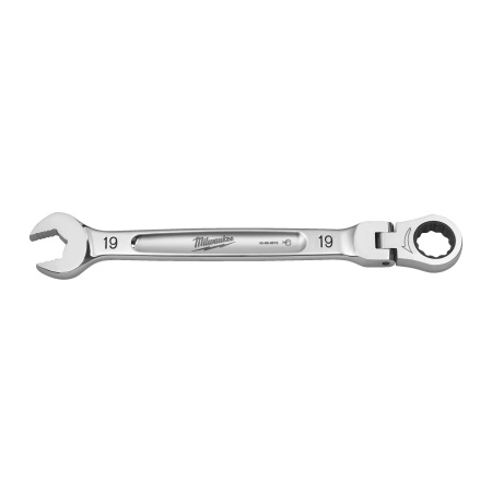 Гаечный ключ рожково-накидной с трещоткой и шарниром в накидной части Milwaukee MAX BITE 19 мм  (Арт. 4932480192)