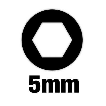 Отвертка торцевая магнитная Milwaukee HOLLOWCORE™ сквозная SW5 (отверстие под М2.5) (замена для 48222531) (Арт. 4932479884)