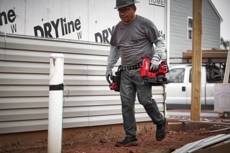Аккумуляторный гвоздезабиватель(нейлер) с барабанным магазином Milwaukee M18 FRCN45-0X FUEL (Арт. 4933498168)