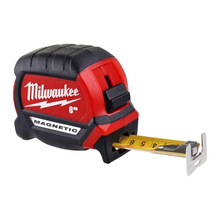 Рулетка магнитная Milwaukee Magnetic GEN III 8м / ширина 27мм  (замена для 48227308) (Арт. 4932464600)