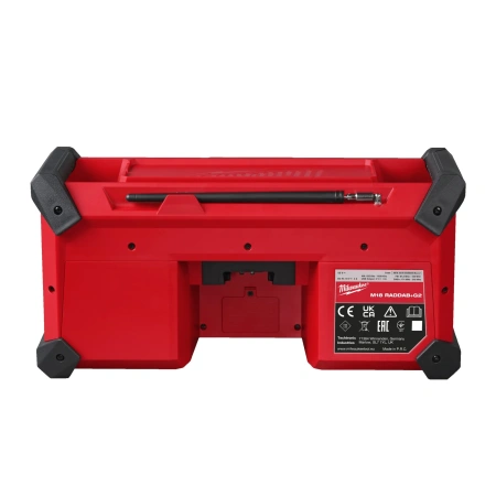 Аккумуляторное радио DAD+/зарядное устройство Milwaukee M18 RADDAB+G2-0 с Bluetooth (замена для 4933451251) (Арт. 4933492344)