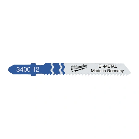 Пилка для лобзика по металлу стандартное Milwaukee T 118 BF длинна 55 мм / шаг зуба 2 мм (5 шт)  (Арт. 4932340012)