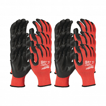 Перчатки Milwaukee с защитой от порезов, уровень 1, размер M/8 (12 пар)  (Арт. 4932471614)