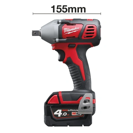 Аккумуляторный ударный гайковерт с фиксацией пином Milwaukee M18 BIW12-402C (1/2'')  (Арт. 4933443607)