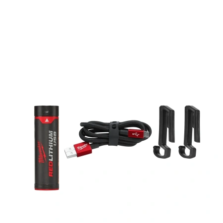 Аккумуляторный налобный, светодиодный фонарь, заряжаемый через USB Milwaukee L4 HL-VIS-201  (Арт. 4933471389)