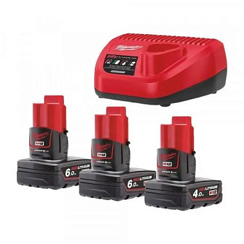 Энергокомплект Milwaukee M12 NRGO1-643 (Арт. 4932492932)