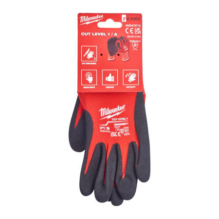 Перчатки Milwaukee с защитой от минимальных рисков, уровень 1, размер S/7 (12 пар) (Арт. 4932479713)