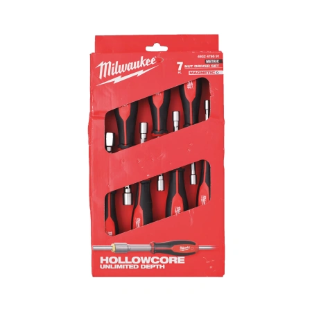 Набор отверток торцевых магнитных Milwaukee HOLLOWCORE™ сквозные (7 шт.) (SW5-SW13) (Арт. 4932479891)