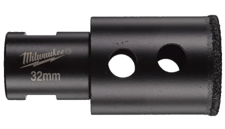 Алмазное корончатое сверло для сухого сверления Milwaukee Diamond Max 32 мм / хвостовик M14 (Арт. 4932478279)