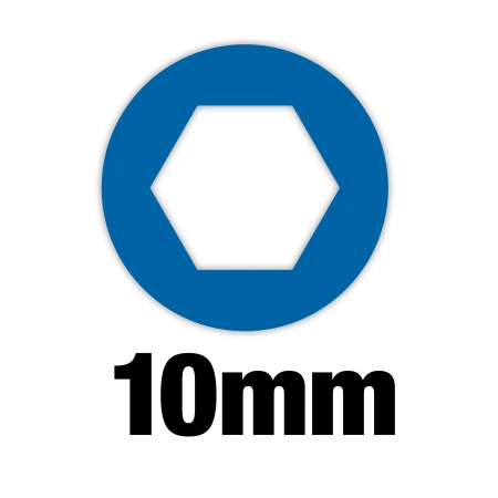 Отвертка торцевая магнитная Milwaukee HOLLOWCORE™ сквозная SW10 (отверстие под М6) (замена для 48222536) (Арт. 4932479889)