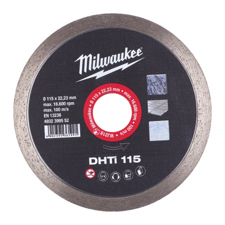 Алмазный диск профессиональной серии Milwaukee DHTi 115 мм  (Арт. 4932399552)
