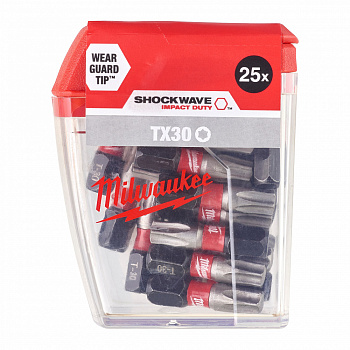 Биты для шуруповерта Milwaukee Shockwave IMPACT DUTY™ TX30 Х 25 мм (25 шт) (замена для 4932352708) (Арт. 4932430886)