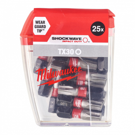 Биты для шуруповерта Milwaukee Shockwave IMPACT DUTY™ TX30 Х 25 мм (25 шт) (замена для 4932352708) (Арт. 4932430886)