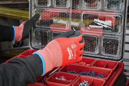 Перчатки зимние Milwaukee Winter Cut Level с защитой от минимальных рисков, уровень защиты B/2, размер M/8 (12 пар) (Арт. 4932480607)