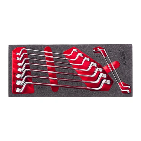 Набор гаечных накидных ключей 75° Milwaukee MAX BIT в ложементе (9 шт) (Арт. 4932499086)