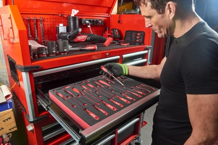 Тележка инструментальная с ящиками 46" / 117см, 10 полок (Арт. 4932478852)