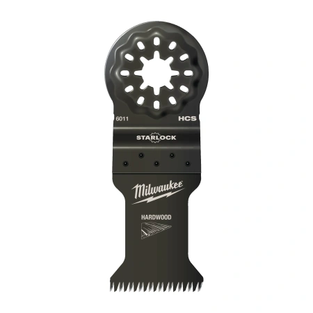 Полотно для мультитула по дереву Milwaukee 35 мм с 3 режущими кромками на зубьях для быстрого и чистого реза (1 шт)  (замена для 48900055) (Арт. 48906011)