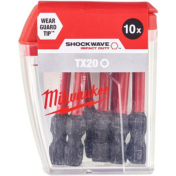 Биты для шуруповерта Milwaukee Shockwave IMPACT DUTY™ TX20 X 50 мм (10 шт)  (замена для 4932352981) (Арт. 4932430877)