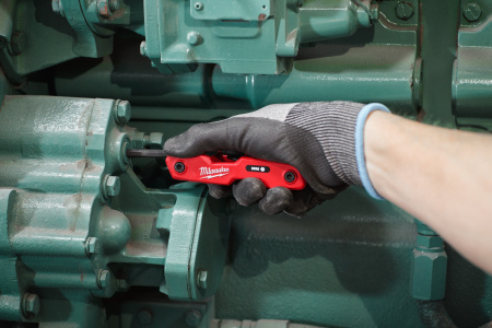 Набор дюймовых складных шестигранных ключей Milwaukee HEX 5/64", 3/32", 7/64", 1/8", 9/64", 5/32", 3/16", 7/32", 1/4" (9 шт) (Арт. 4932493614)